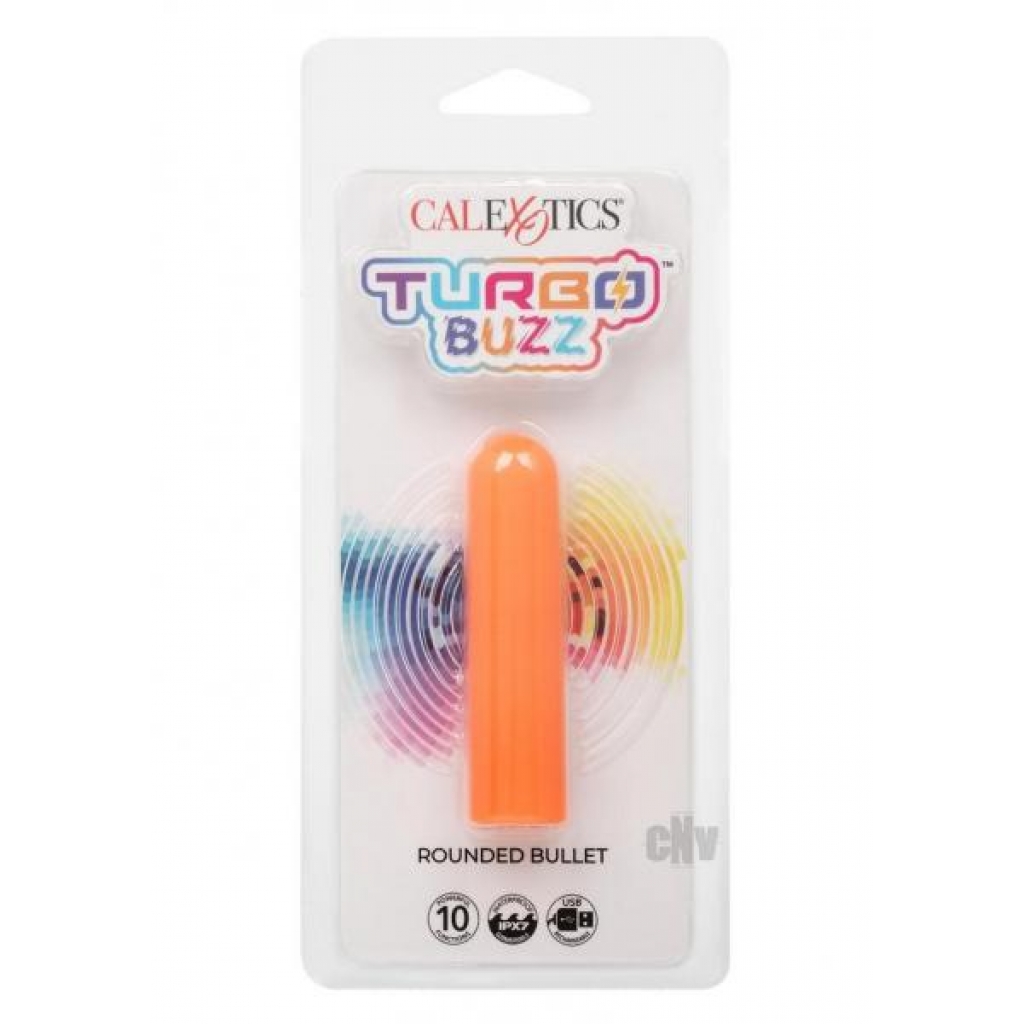 Turbo Buzz Rounded Bullet Orange - Bullet Vibrators