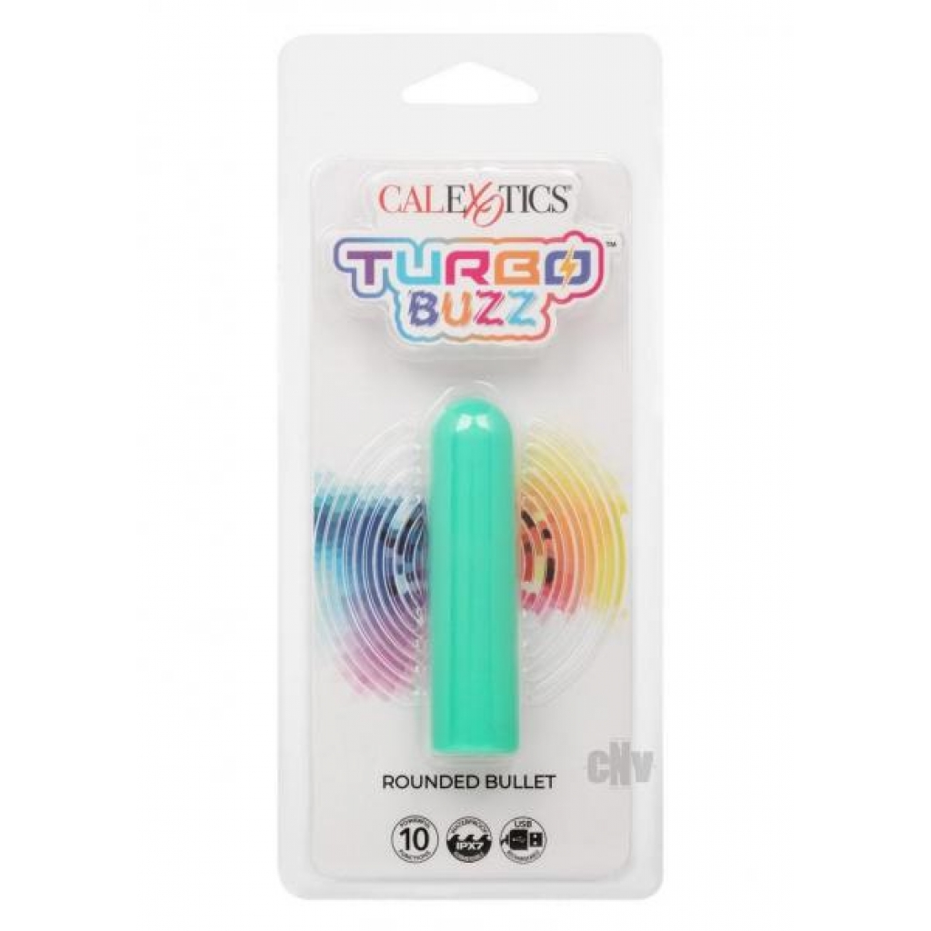 Turbo Buzz Rounded Bullet Green - Bullet Vibrators