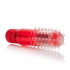 Waterproof Travel Blasters Massager With Sleeve Red - Bullet Vibrators