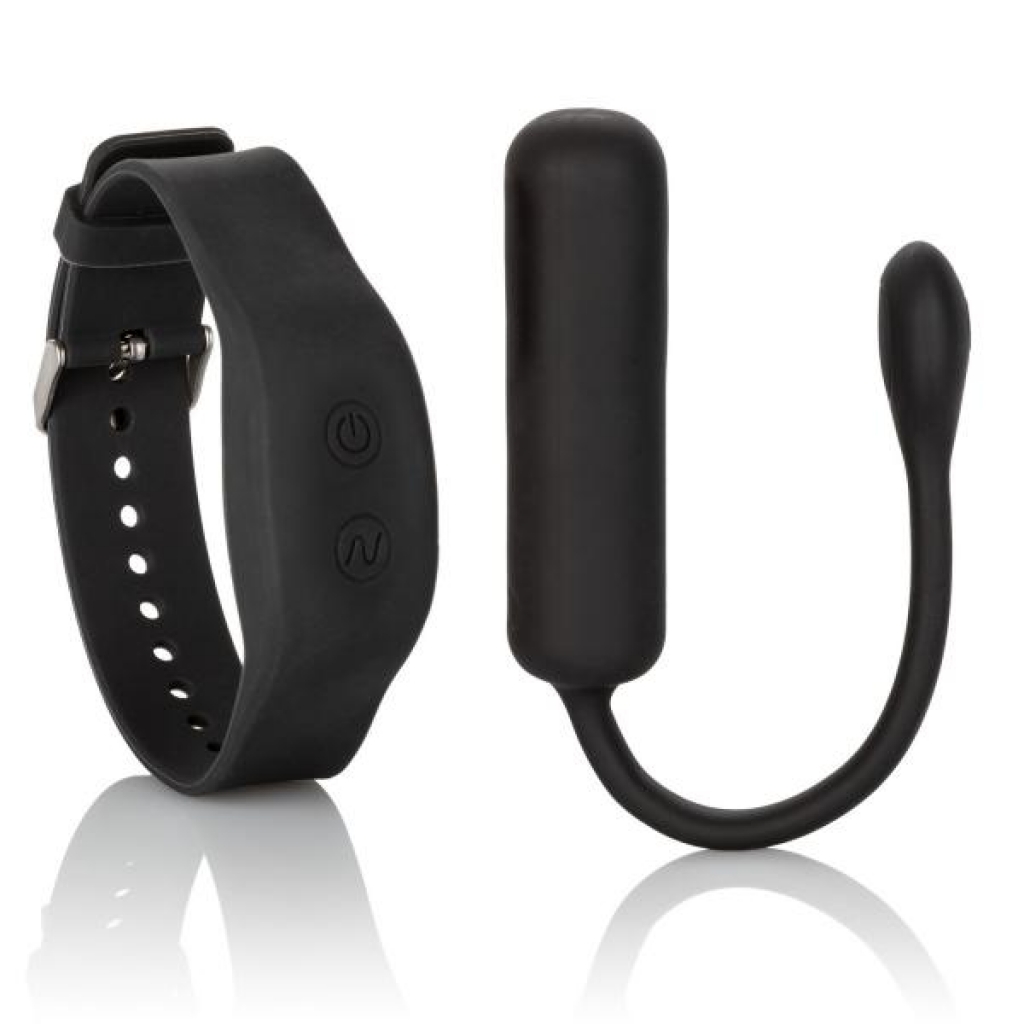 Wristband Remote Petite Bullet Vibrator Black - Bullet Vibrators