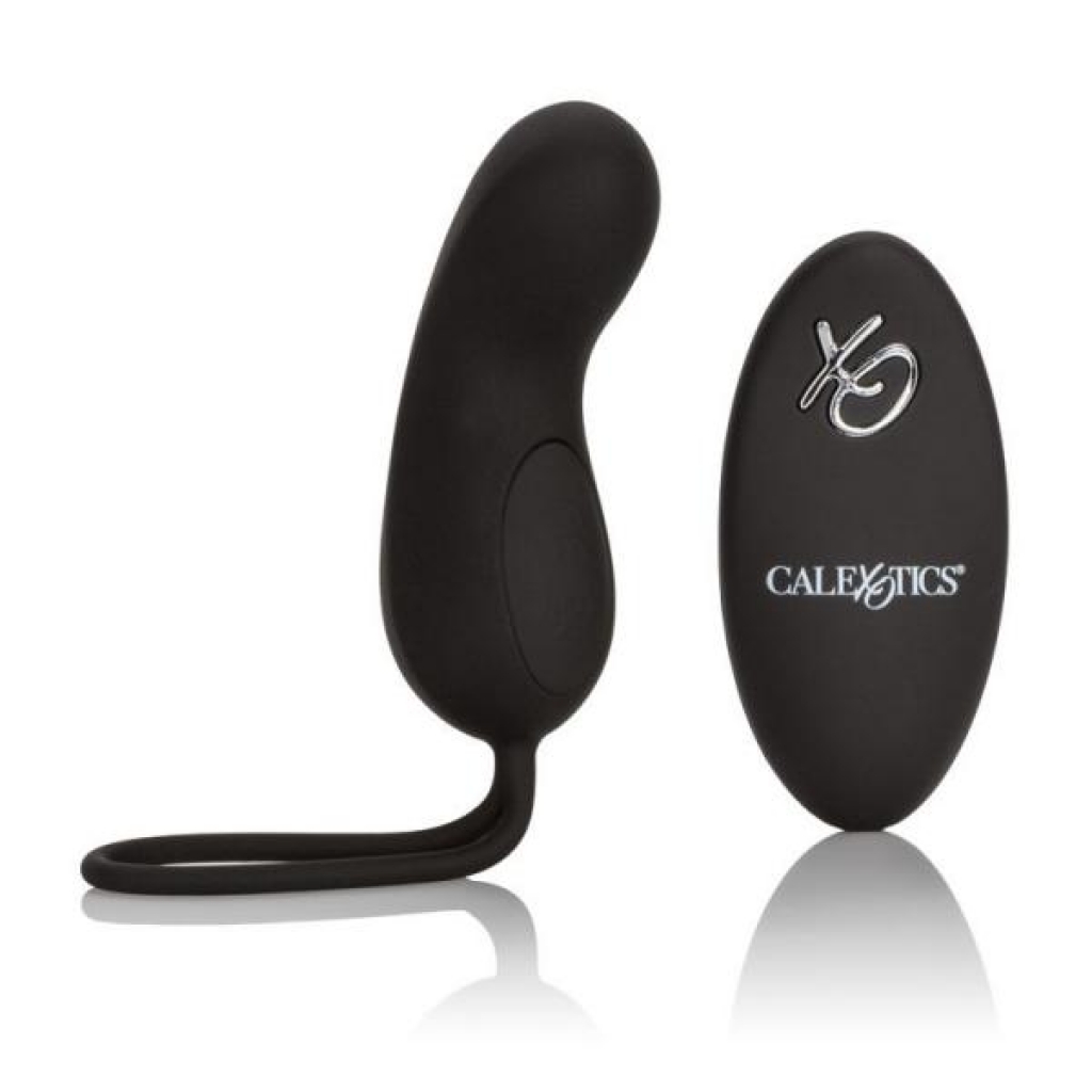 Silicone Remote USB Rechargeable Curve Black Bullet - Bullet Vibrators