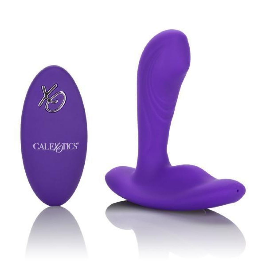 Silicone Remote Pinpoint Pleaser Purple Plug - G-Spot Vibrators