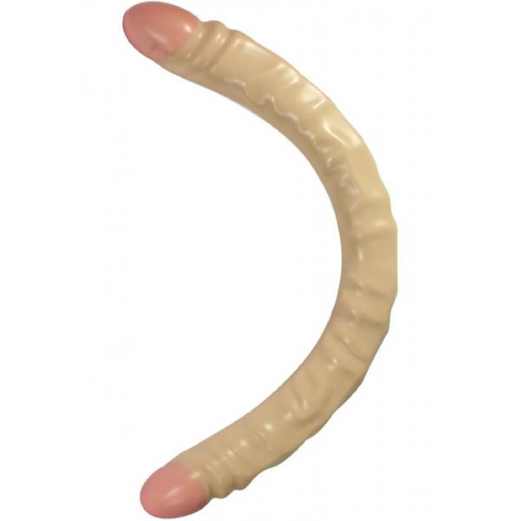 Slim Jim Duo Double Dong 17 Inch Ivory - Double Dildos