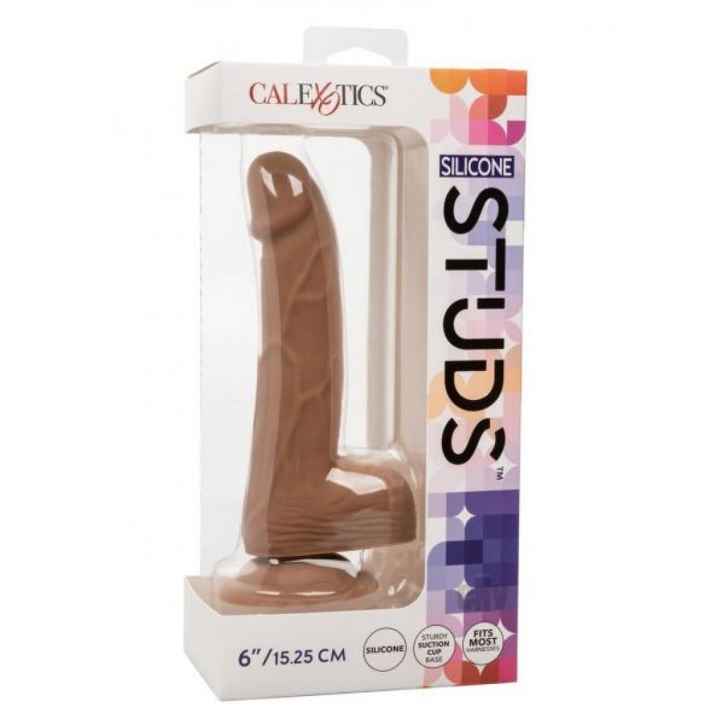 Silicone Studs 6 Brown - Realistic Dildos & Dongs