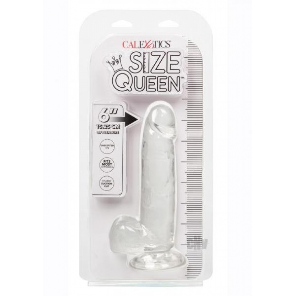 Size Queen 6 Clear - Realistic Dildos & Dongs