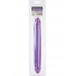 Reflective Gel Smooth Double Dong - 12 Inch Purple