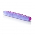 Reflective Gel Veined Double Dong 12 inches Purple - Double Dildos