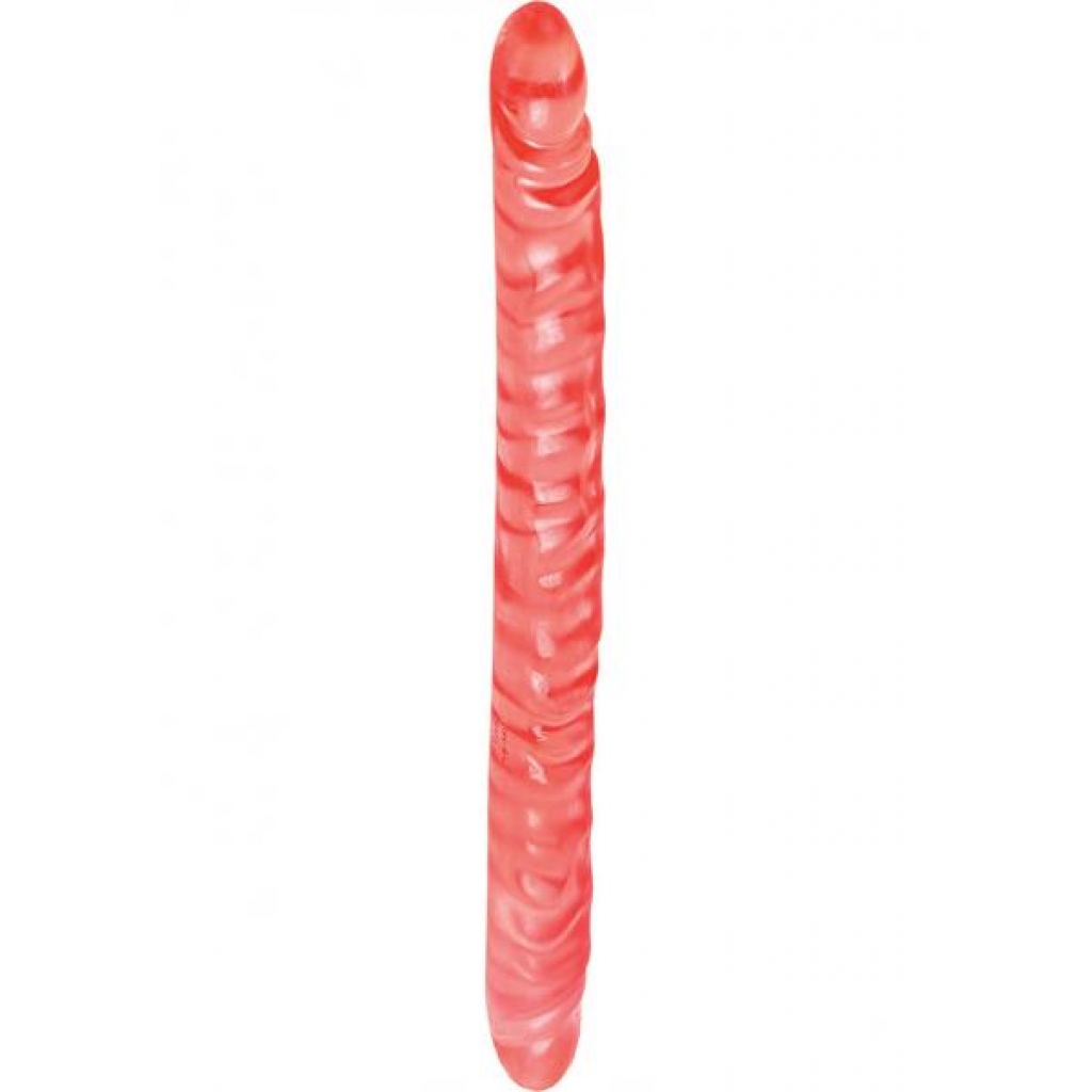 Translucence Slim Jim Duo Double Dong 17.5 Inch - Pink - Double Dildos