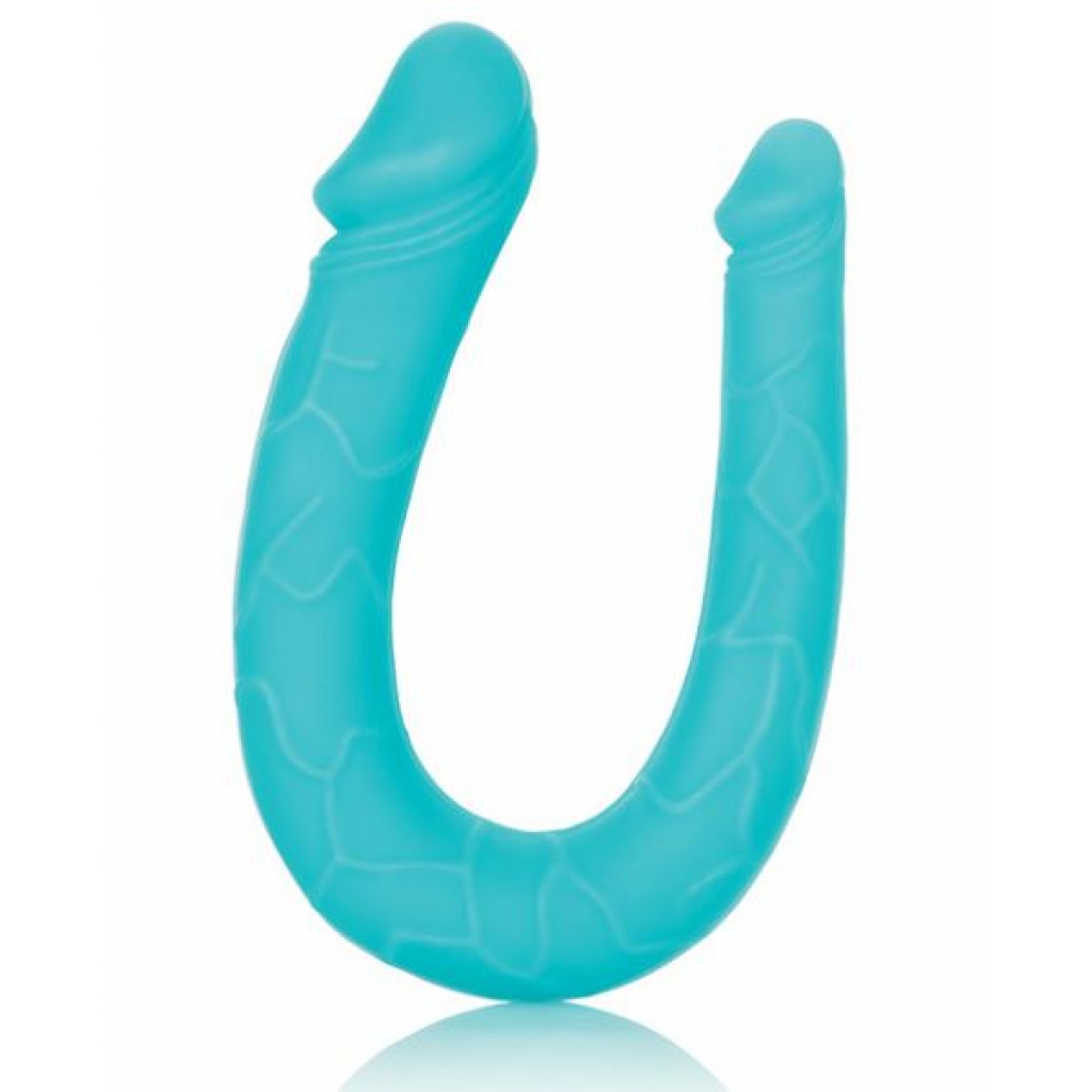 Silicone Double Dong AC/DC Dong Teal Blue - Double Dildos