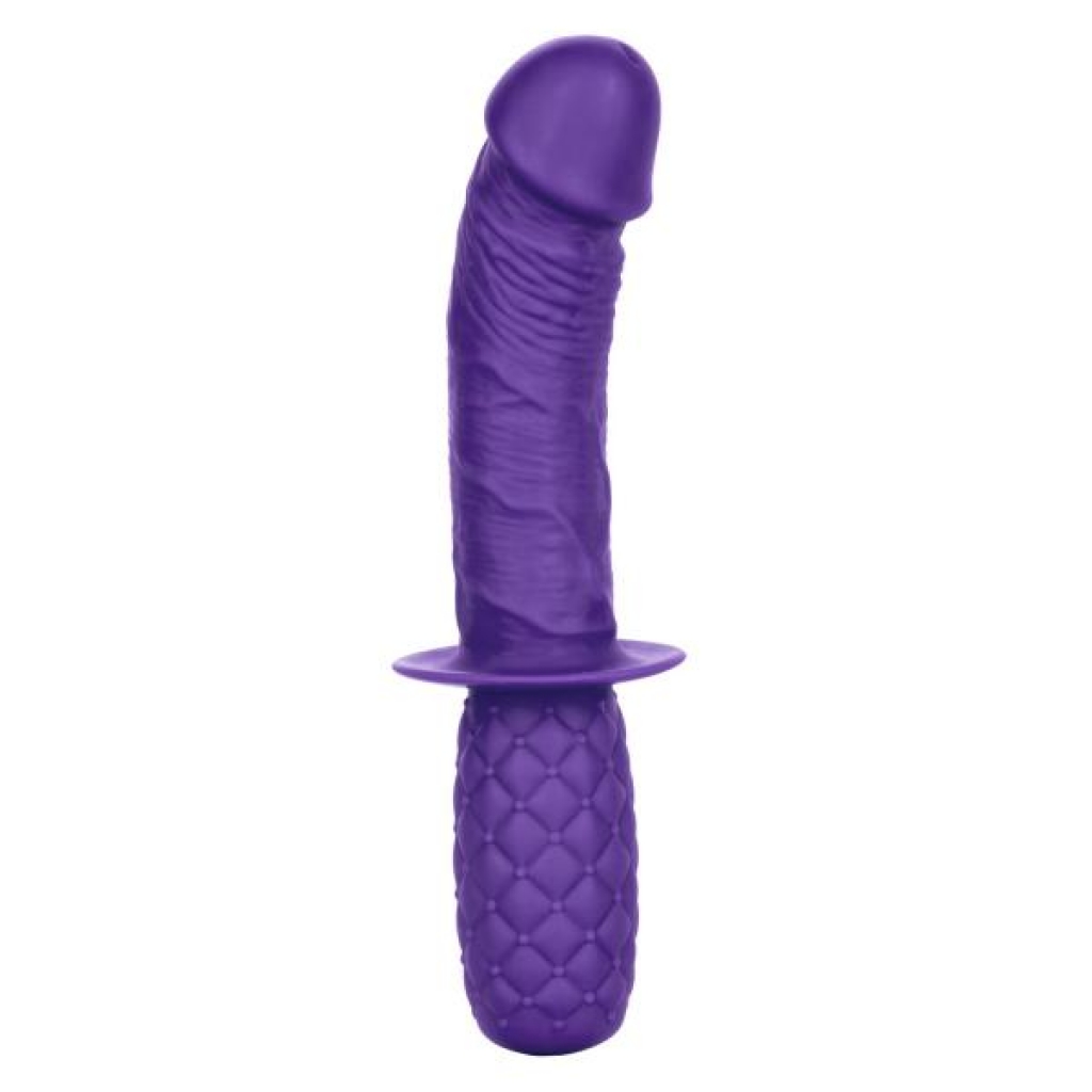 Silicone Grip Thruster Purple G-Spot Dildo - G-Spot Dildos