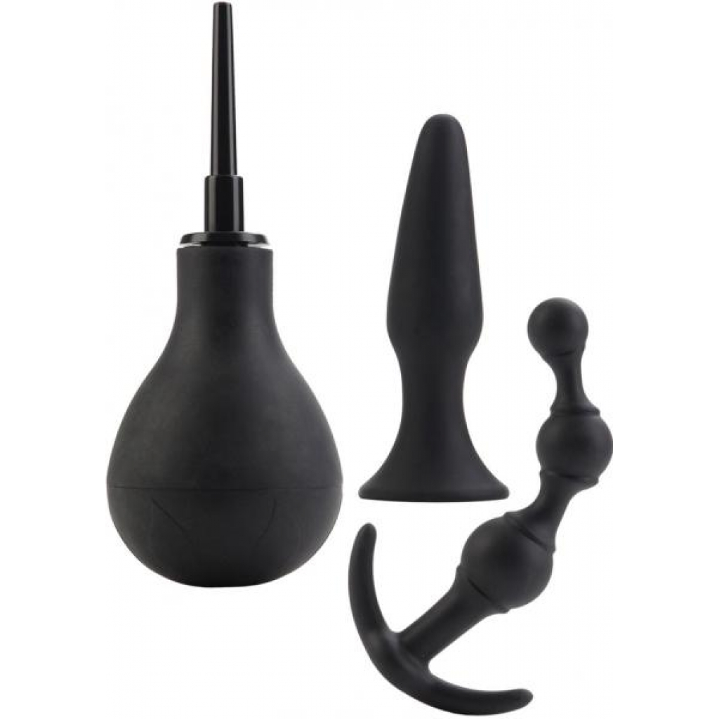 Advanced Anal Explorer Kit Silicone Black - Huge Anal Plugs