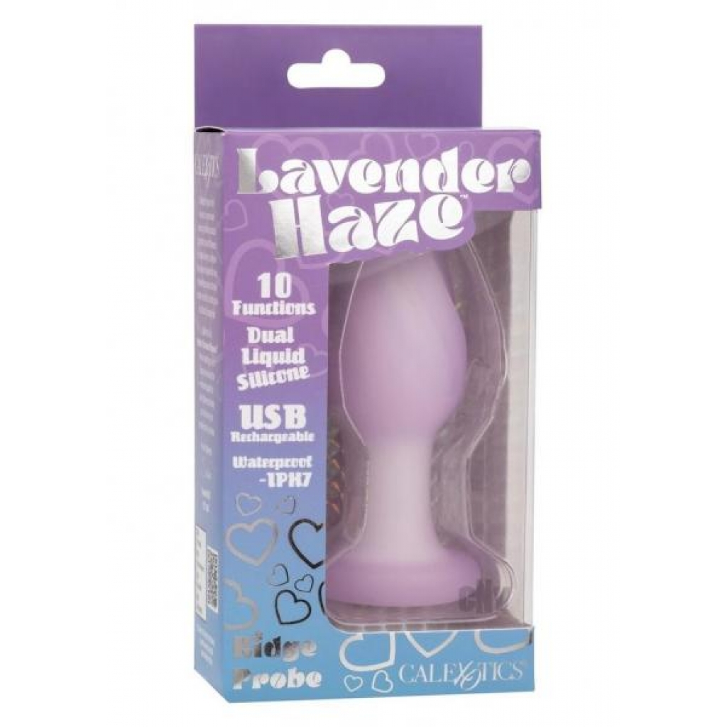 Lavender Haze Ridge Probe Prp/wht - Anal Plugs