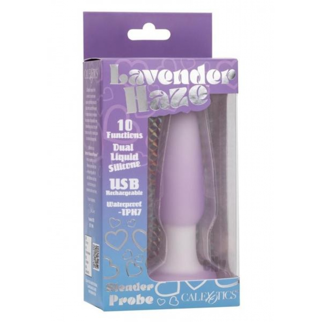 Lavender Haze Slender Probe Prp/wht - Anal Plugs