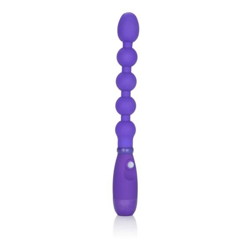 Booty Call Booty Bender Purple Vibrating Beads - Anal Beads