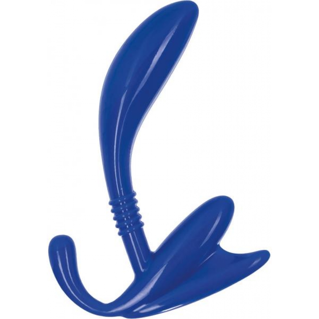 Apollo Curved Prostate Probe Blue 4.5 Inch - Prostate Toys