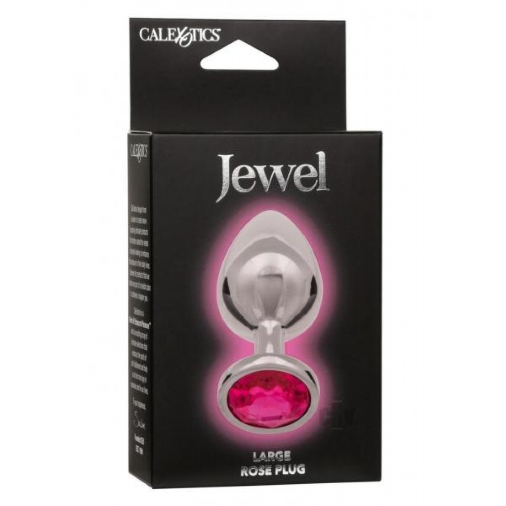 Jewel Large Rose Plug Pink - Anal Plugs