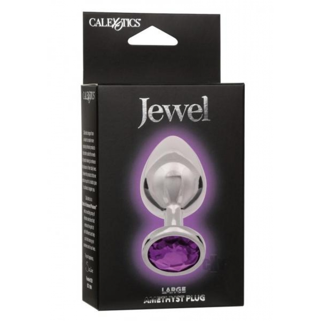 Jewel Large Amethyst Plug Purple - Anal Plugs