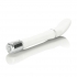 Lulu Satin Scoop White Vibrator - Clit Cuddlers