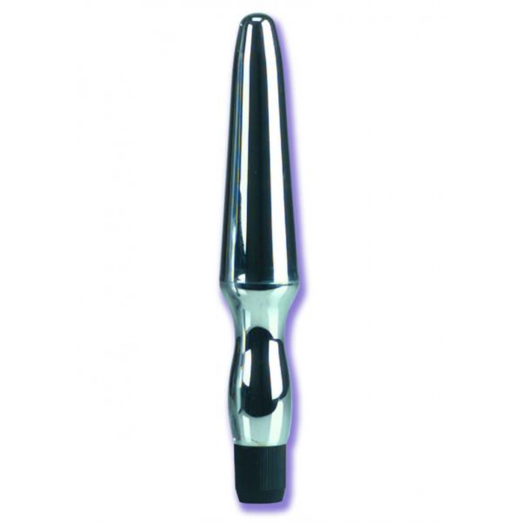 Vibrating Waterproof Anal Probe Silver - Anal Probes