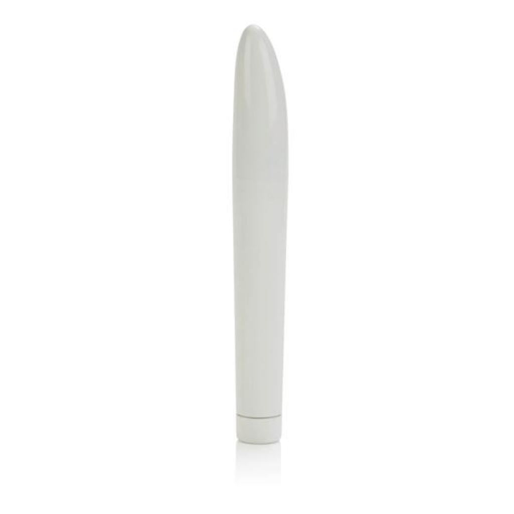 Classic Chic Maxi Mystique 7 Inches White Vibrator - Traditional