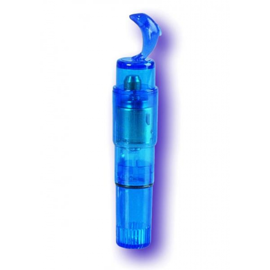 Waterproof 4.5 Inch Vibro Dolphin Vibrator - Blue