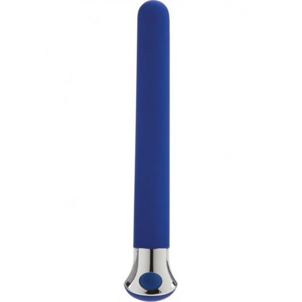 10 Function Risque Slim Vibrator - Blue