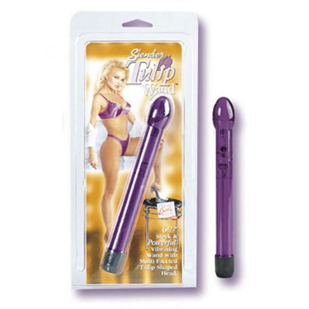 SLENDER TULIP WAND 6.75 INCH VIOLET - Modern Vibrators