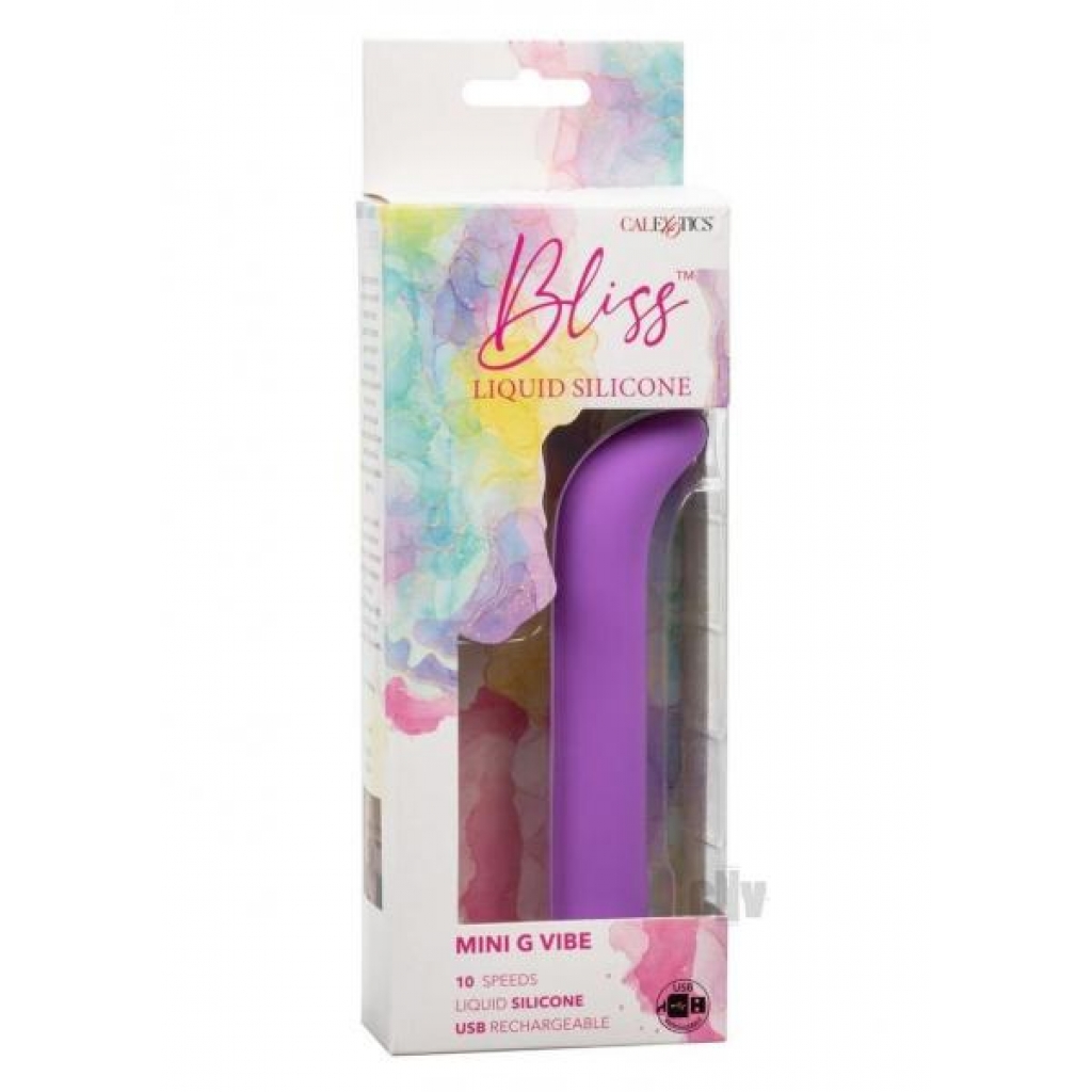 Bliss Liquid Silicone Mini G Vibe Purple - G-Spot Vibrators