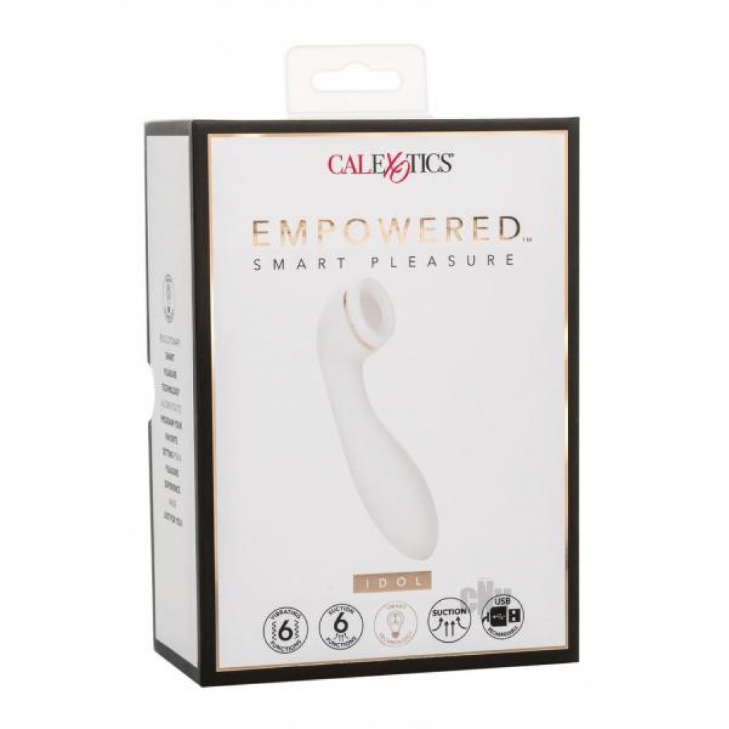 Empowered Smart Pleasure Idol White - Clit Suckers & Oral Suction