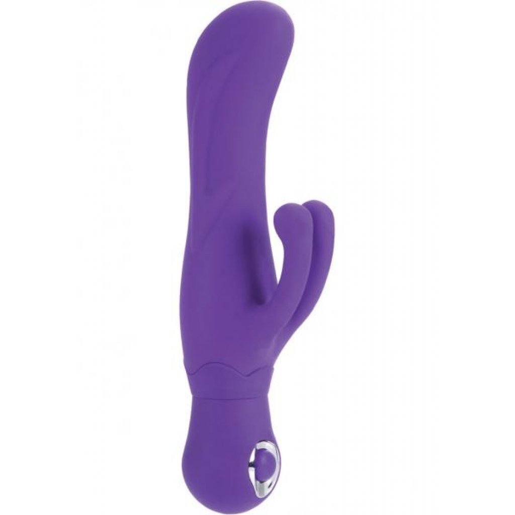 Posh Silicone Double Dancer Purple Vibrator - Rabbit Vibrators