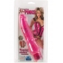 10 Function Hot Pink Stud Jelly Dong - Realistic