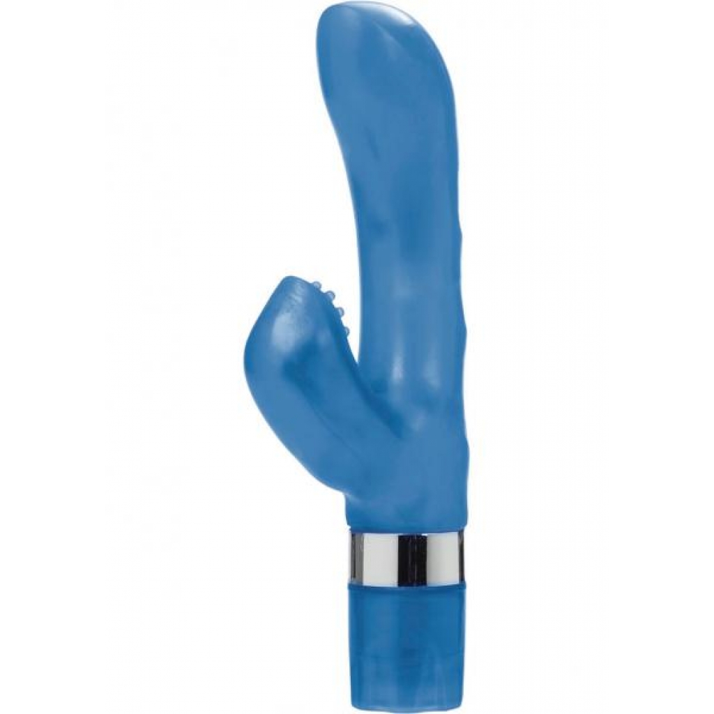 G KISS MULTISPEED WATERPROOF 4 INCH BLUE - Rabbit Vibrators