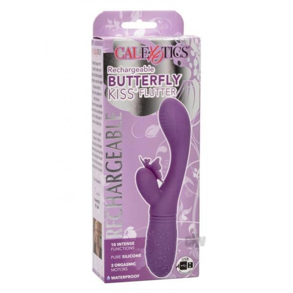 Recharge Butterfly Kiss Flutter Purple - Rabbit Vibrators