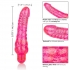 Sparkle Glitter Jack Pink Vibrating Dildo - Realistic