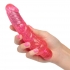 Sparkle Glitter Jack Pink Vibrating Dildo - Realistic