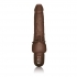 Waterproof Power Stud Cliterrific Brown Dildo