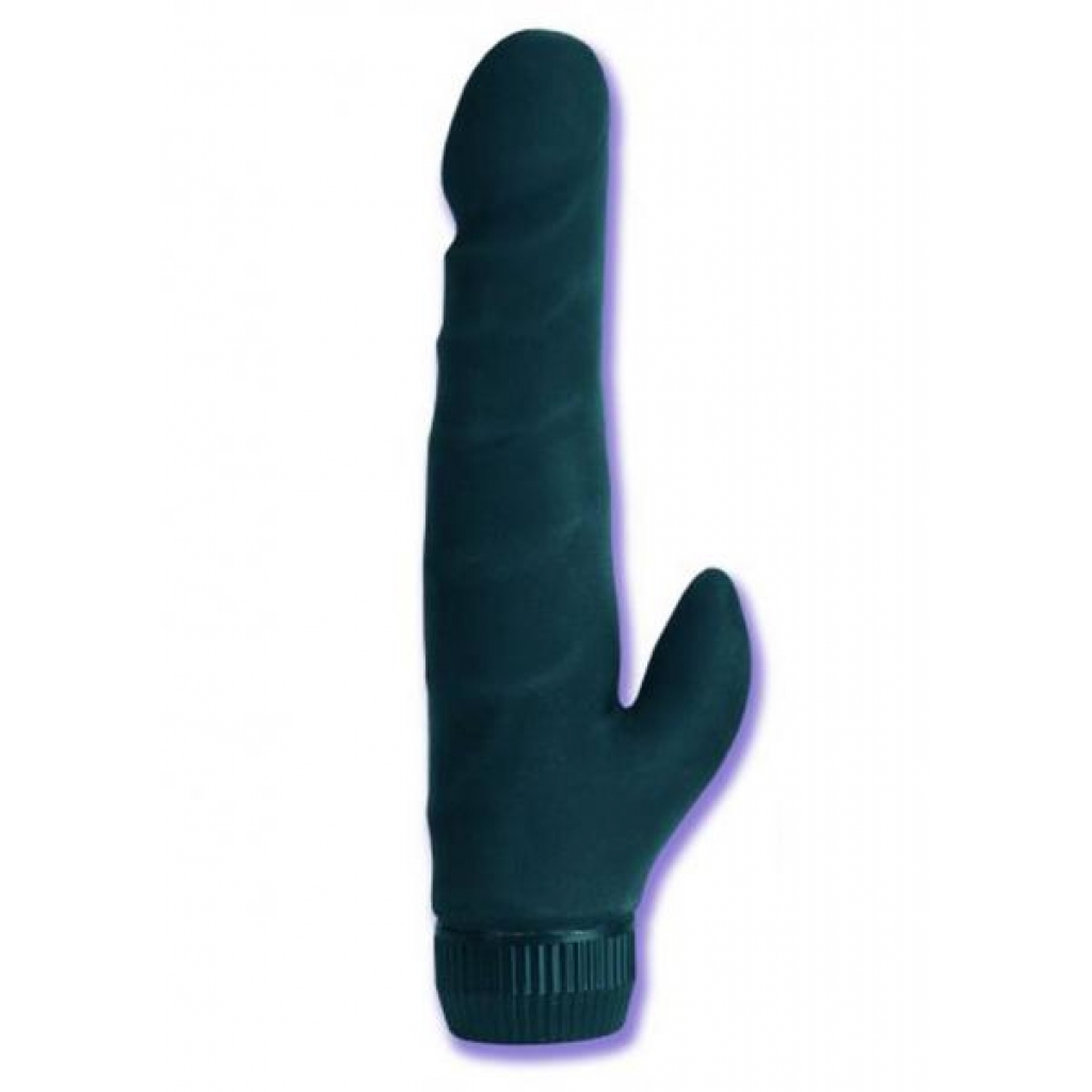 BLACK VELVET CLIT DONG MULTISPEED WATERPROOF 5 INCH BLACK - Rabbit Vibrators