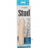 Silicone Studs Woody Ivory Beige Vibrator - Realistic