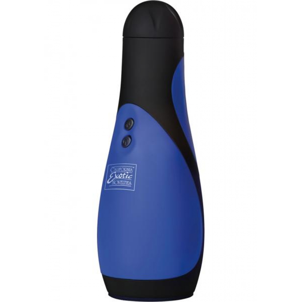 Apollo Power Stroker Masturbator 8.5 Inch - Blue - Masturbation Sleeves