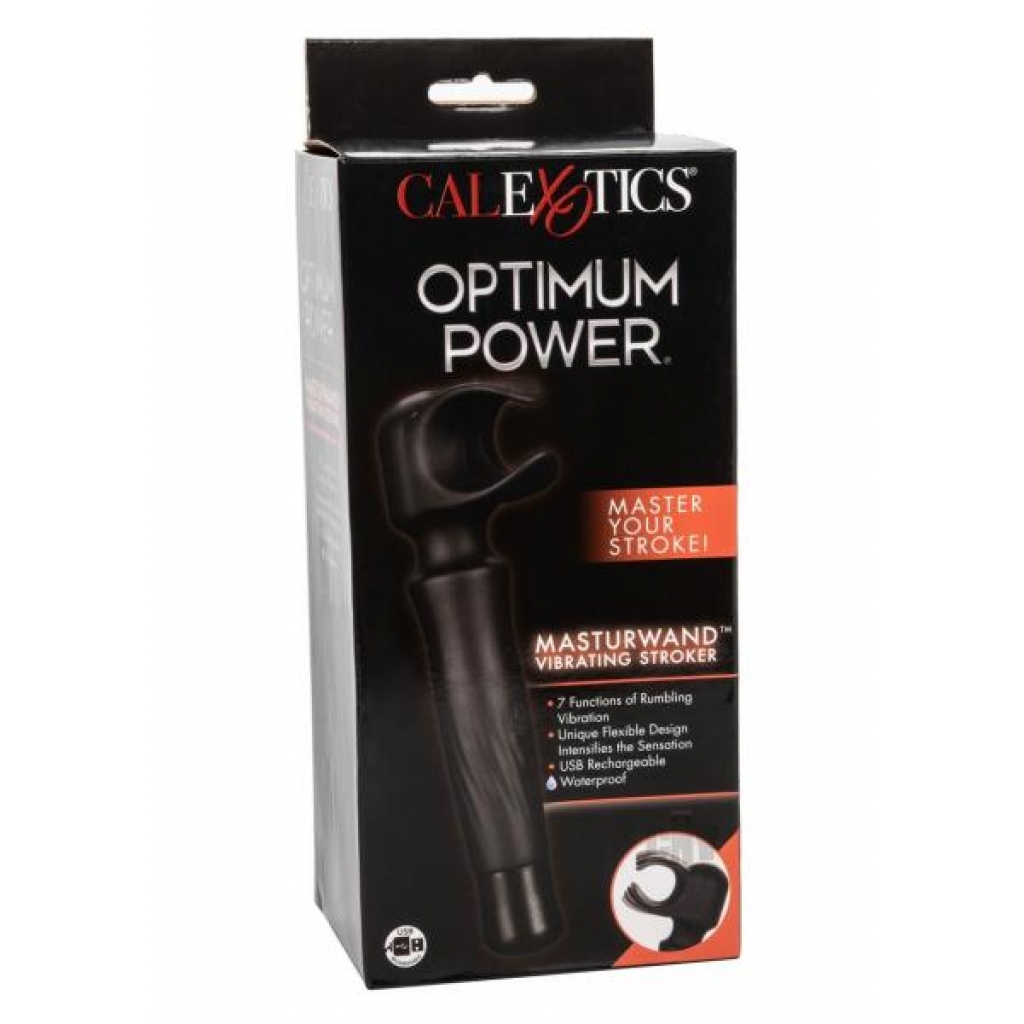 Optimum Power Masturwand Stroker Black - Body Massagers