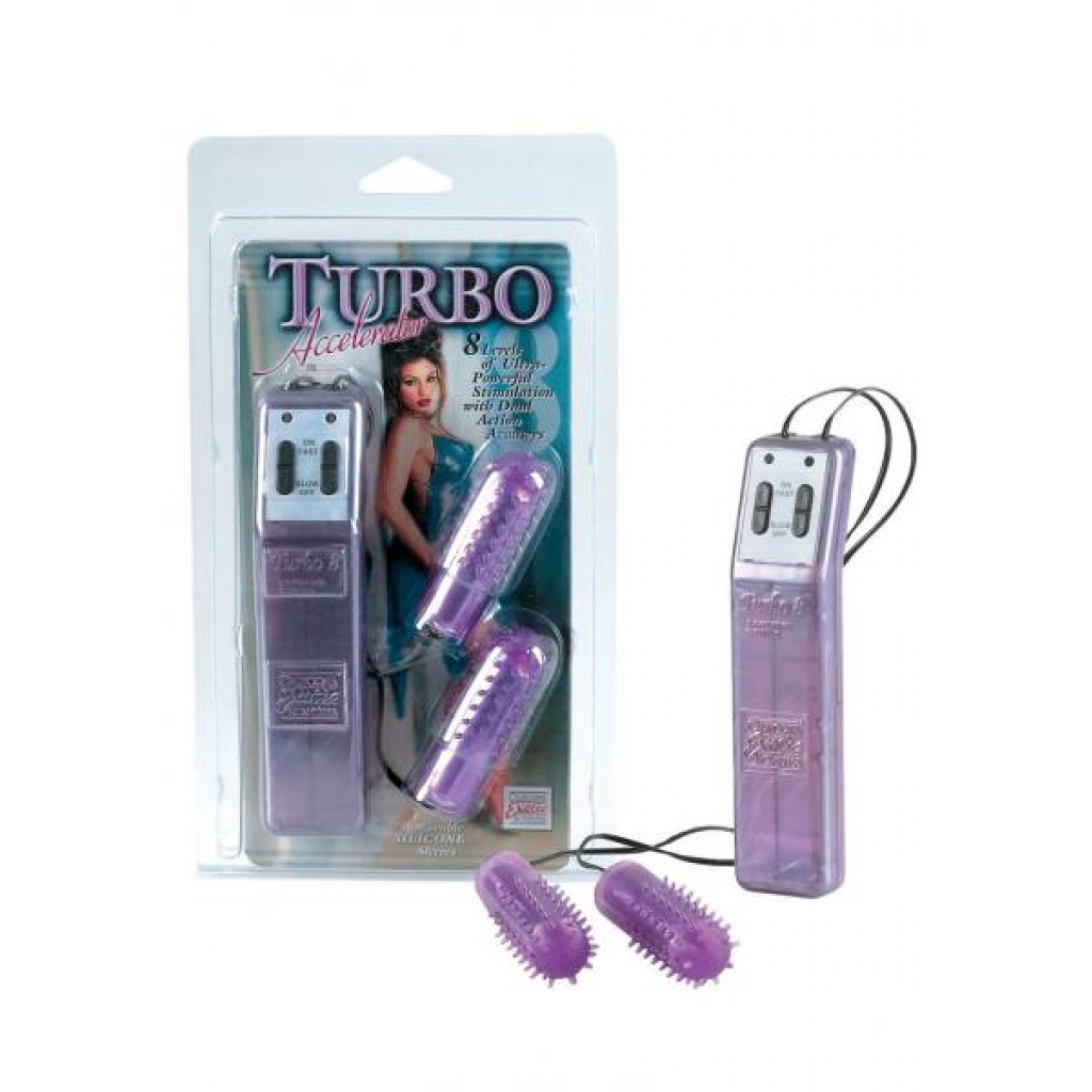 Turbo 8 Accelerator Double Bullets Lavender - Bullet Vibrators