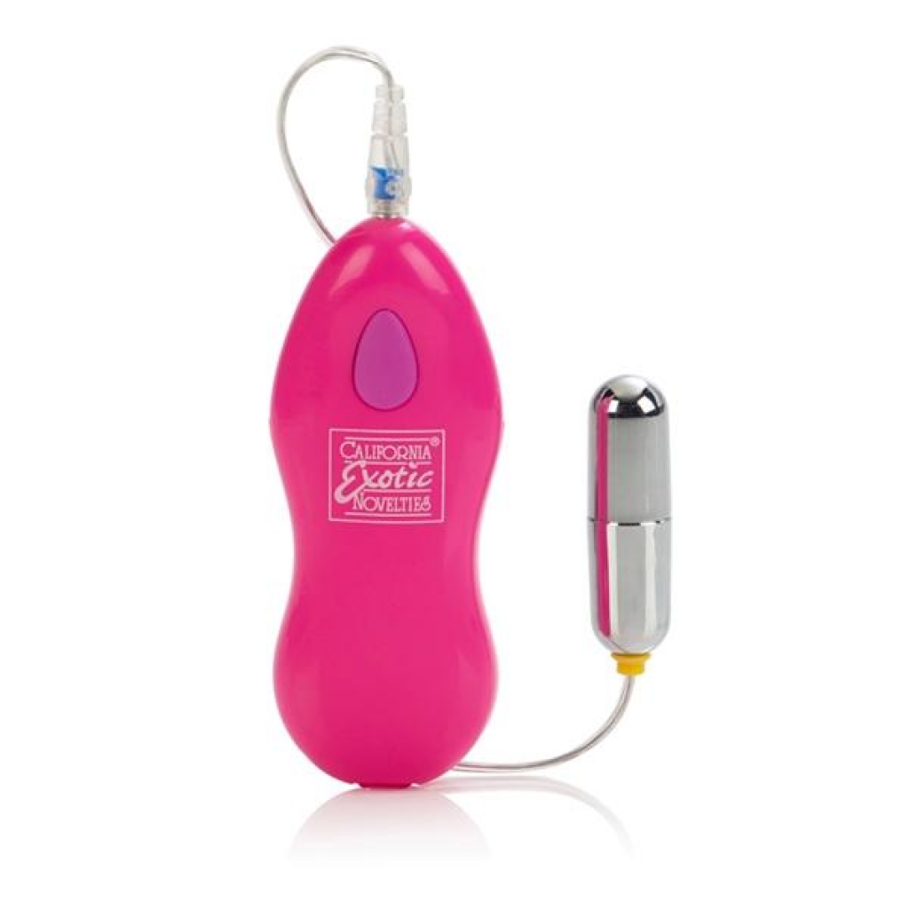 Ballistic Slimline Bullet With Versatile Plug In Jack 2 Speed Remote 2.2 Inch Pink - Bullet Vibrators