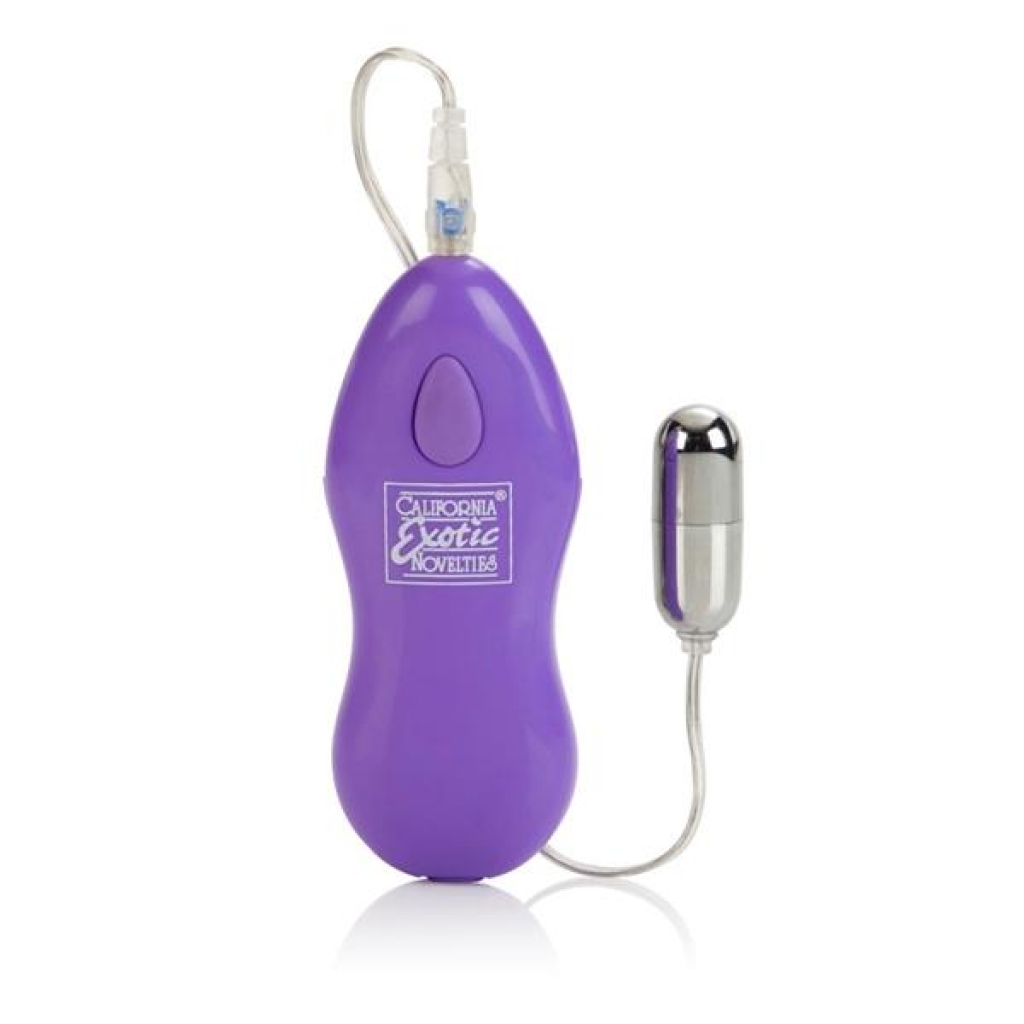 Ballistic Mini Bullet With Versatile Plug In Jack 2 Speed Remote 1.6 inch Purple - Bullet Vibrators