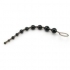 X 10 Beads Graduated Anal Beads 11 Inch - Black - Anal Beads