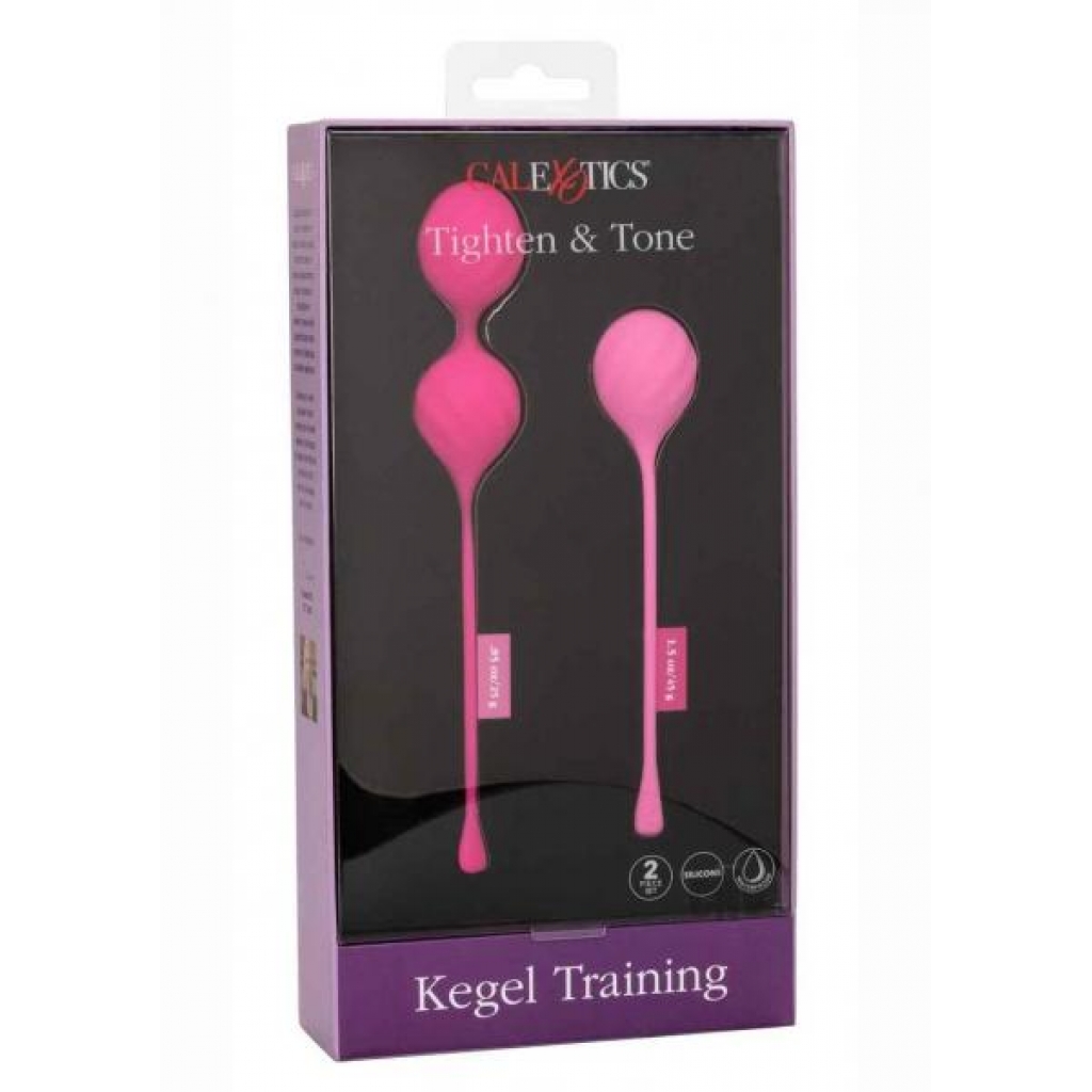 Kegel Training 2pc Set Pink - Kegel Exercisers