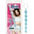 Swirl Pleasure Beads Crystalessence Material 8 Inch Blue - Anal Beads