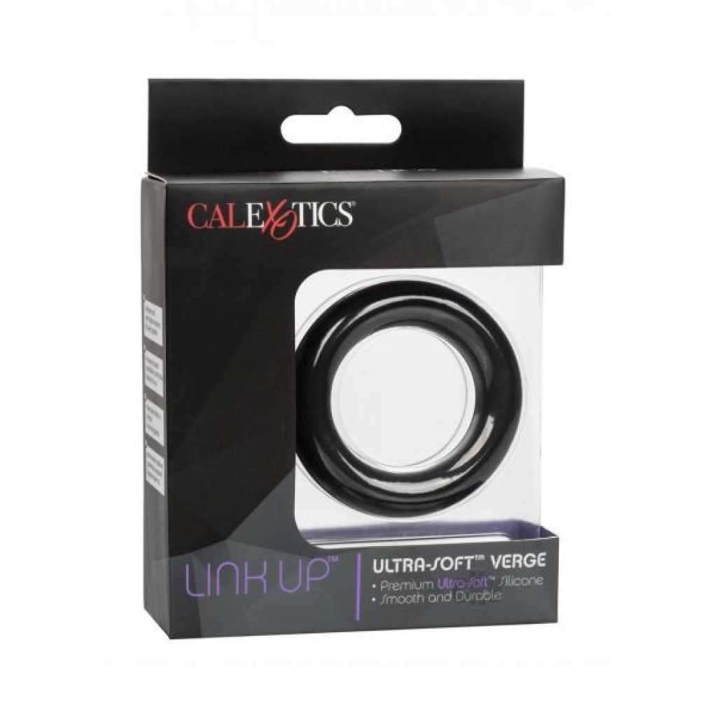 Link Up Ultra-soft Verge Black - Couples Penis Rings