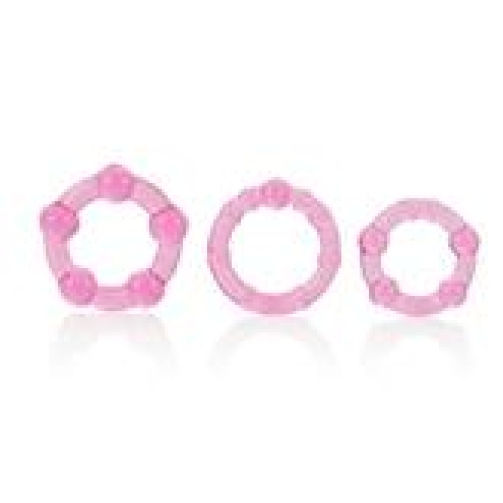 Island Rings - Pink - Cock Ring Trios