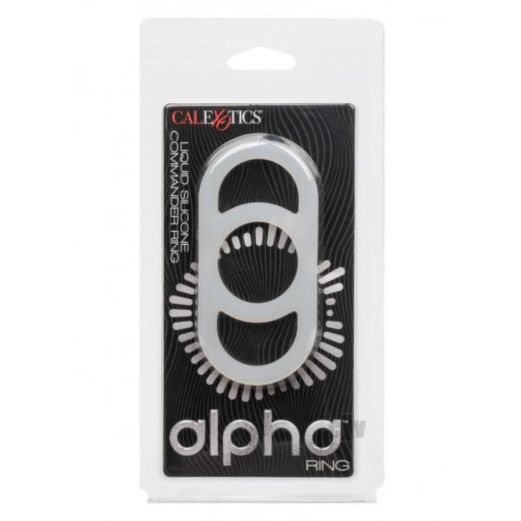 Alpha Silicone Commander Ring Natural - Luxury Penis Rings
