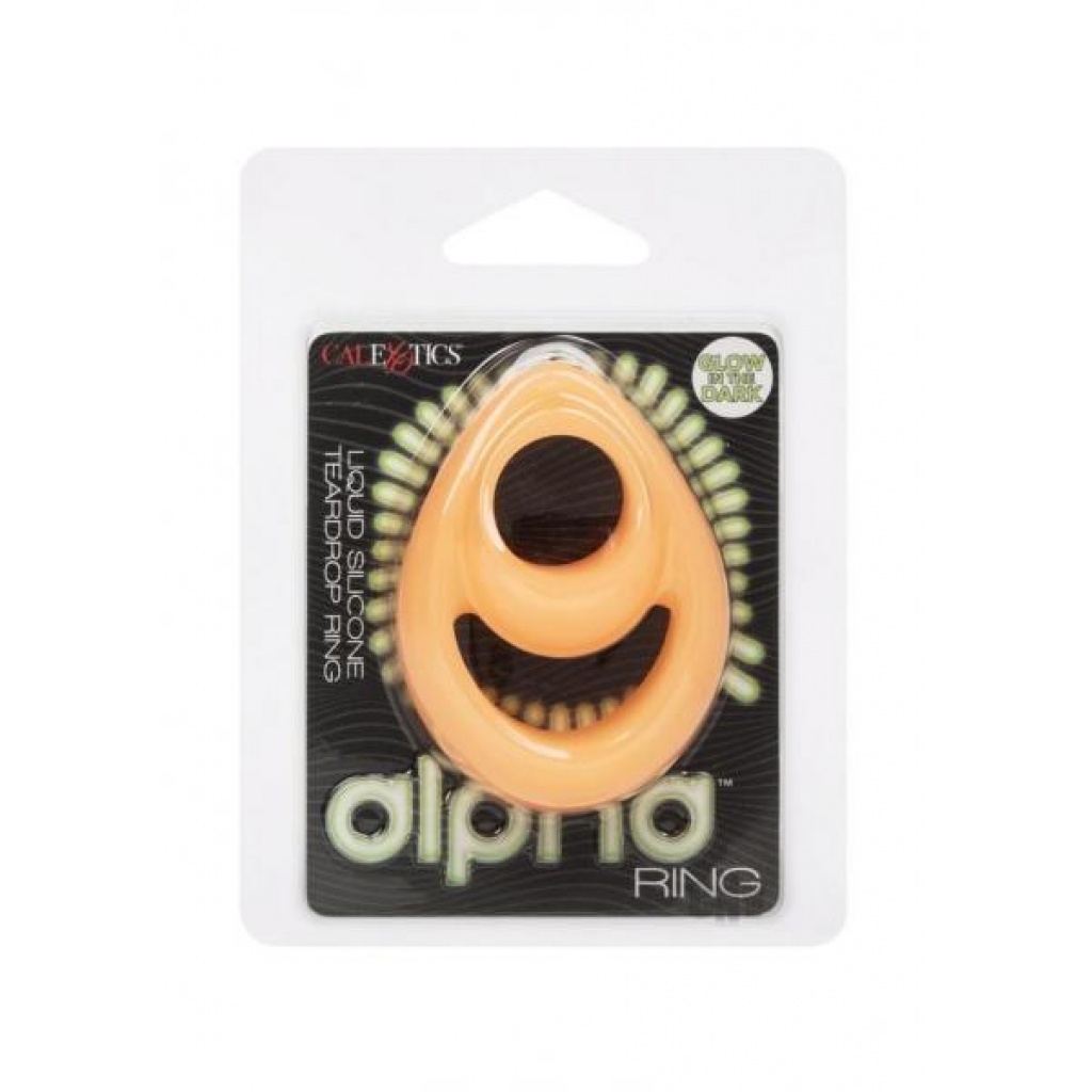 Alpha Gitd Silicone Teardrop Ring - Luxury Penis Rings